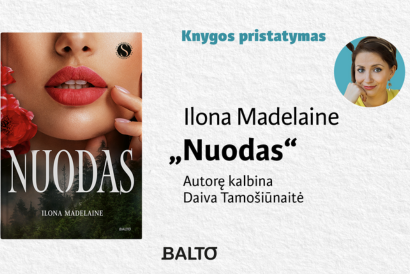 Ilonos Madelaine romano „Nuodas“ pristatymas